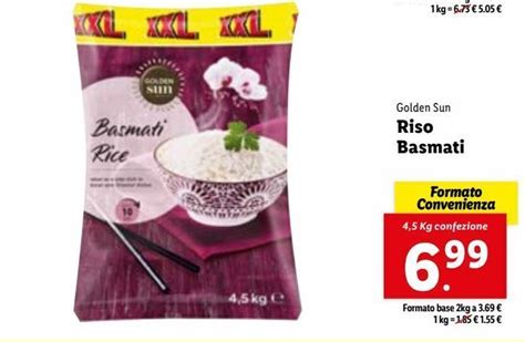 Offerta Golden Sun Riso Basmati 4 5kg Di Lidl