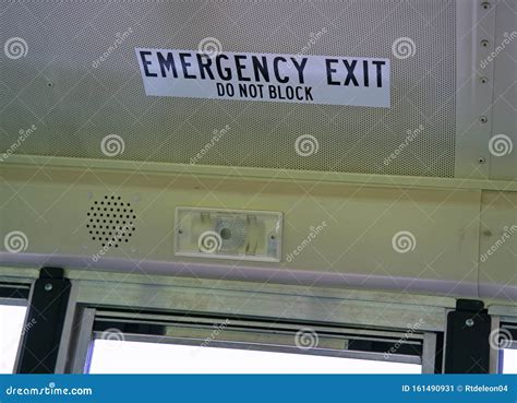 School Bus Emergency Exit Door