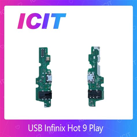 Infinix hot 9 Play อะไหลสายแพรตดชารจ แพรกนชารจ Charging Connector Port Flex Cableได1ชน