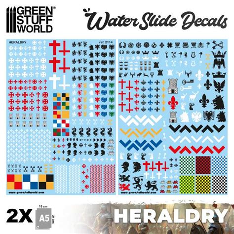 Waterslide Decals - Heraldry | - GSW