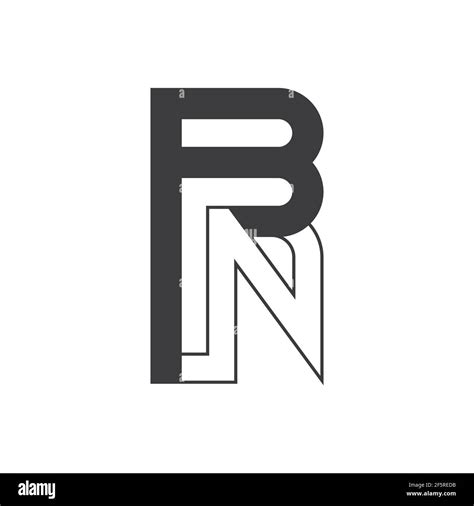 Initial Bn Letter Logo Vector Template Design Creative Abstract Letter