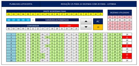 Planilha Lotinha Para Dezenas Fixas Lotocerta