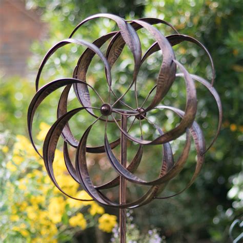 Pemberley Bronze Garden Wind Sculpture Kinetic Wind Spinner - Etsy