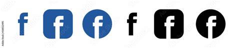 Facebook logo icon. Set facebook icon. Editorial vector. Vinnitsa, Ukraine - January 29, 2023 ...