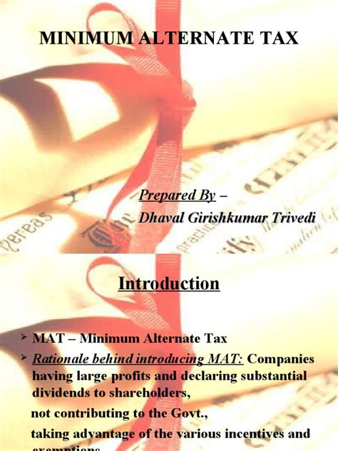 10 Minimum Alternate Tax Mat Pdf Income Statement Deferred Tax