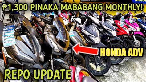 Murang Repo Motorcycle Pinaka Mababang Monthly Available Din