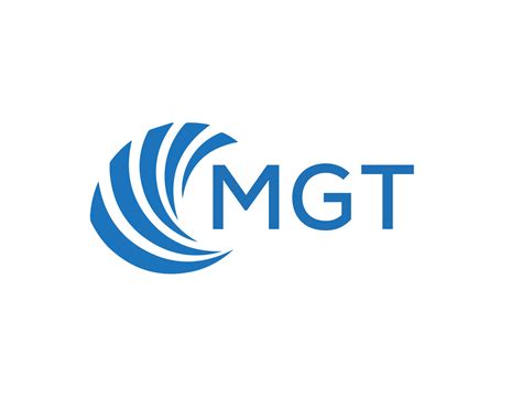 Mgt Abstract Business Growth Logo Design On White Background Mgt