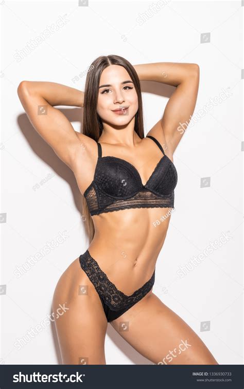 Beautiful Sexy Woman Wearing Black Lingerie Stock Photo 1336930733 Shutterstock