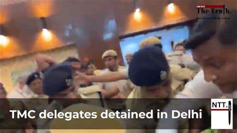 Abhishek Banerjee And Tmc Delegation Detained By Delhi Police Mps