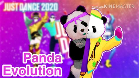 Evolución del panda de Just dance YouTube