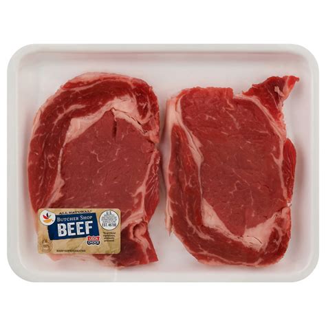 Save On Giant Beef Rib Eye Steak Thin All Natural Order Online Delivery