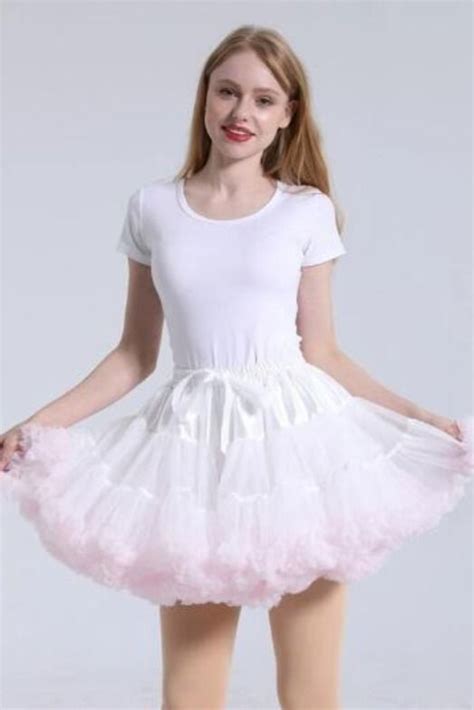 Ruffles Petticoat Underskirt Women Mini Petticoat Tulle Puffy Short