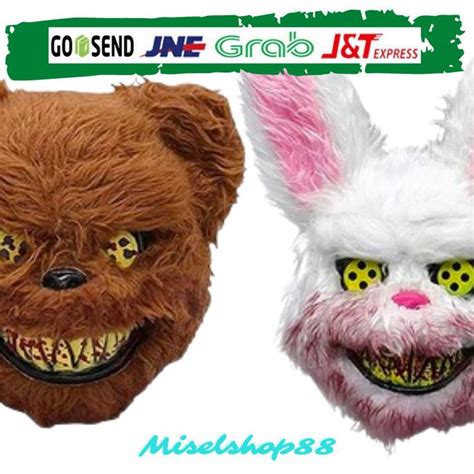 Jual Topeng Beruang Kelinci Berdarah Monster Seram Halloween Shopee