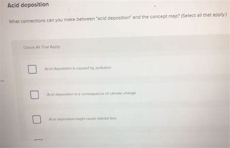 Solved Acid deposition What connections can you make between | Chegg.com