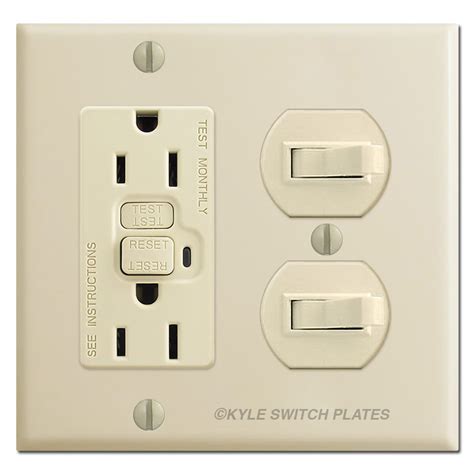 Stacked Toggle Switch Gfci Outlet Covers Kyle Switch Plates