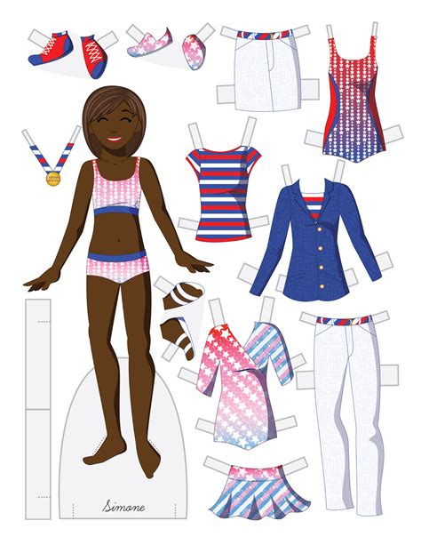 Paper Dolls By Julie Allen Matthews An Olympic Inspired Paper Doll To