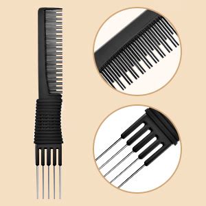 Amazon Leinuosen Tail Combs Pack Black Carbon Fiber Teasing