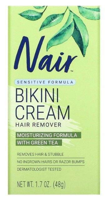 Nair Hair Remover Bikini Cream Sensitive Formula With Green Tea Oz G