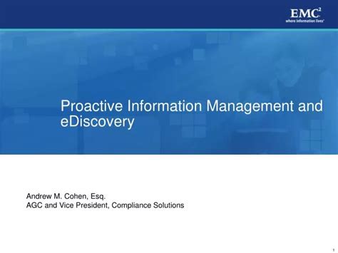 Ppt Proactive Information Management And Ediscovery Powerpoint