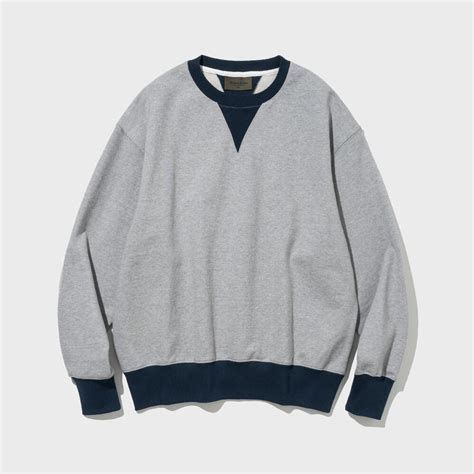 Two Tone Crop Sweatshirts 8 Melangenavy 감도 깊은 취향 셀렉트샵 29cm