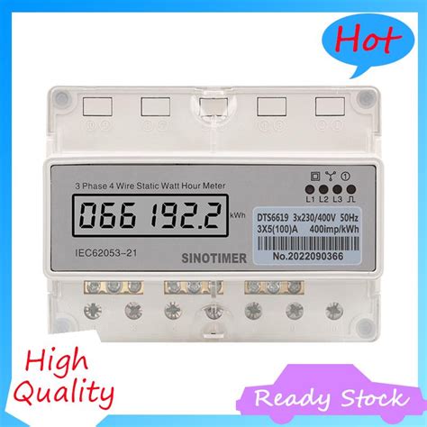 SINOTIMER 1 PCS 4 Wires Electricity Meter Digital Wattmeter Electric