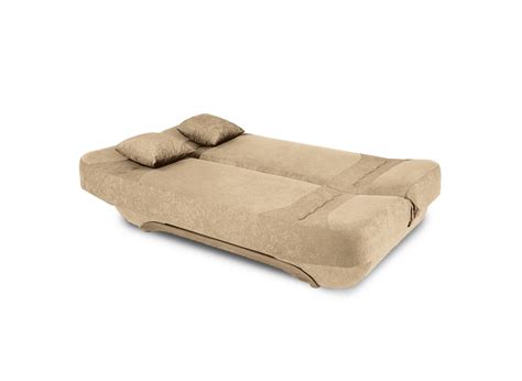 Canape Clic Clac En Tissu Beige Convertible Elona Decoinparis