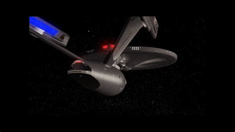 Star Trek Starship Enterprise Flyby And Warp Speedrecreation From Star