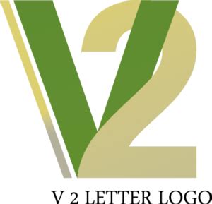 V2 Letter Logo PNG Vector (AI) Free Download