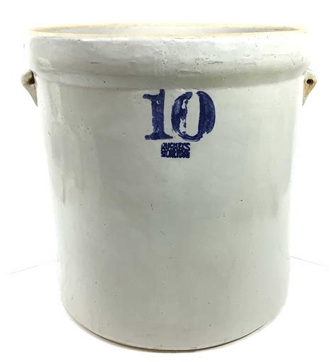 Lot Ruckels Stoneware 10 Gallon Crock