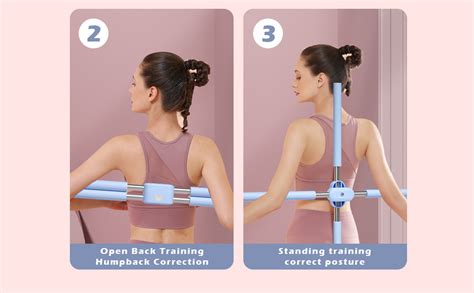 Retractable Posture Corrector Yoga Sticks Blue Back Straightener