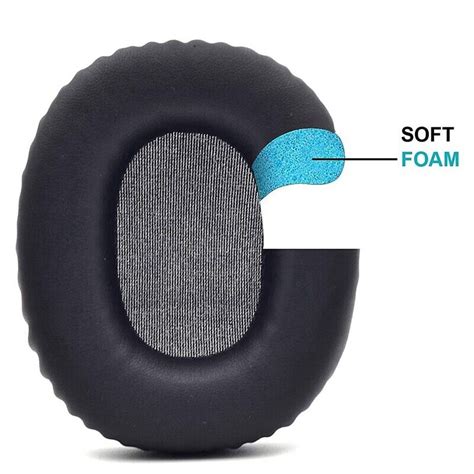 1Pair Soft Leather Earpads Replacement Ear Pads Cushion Cover For