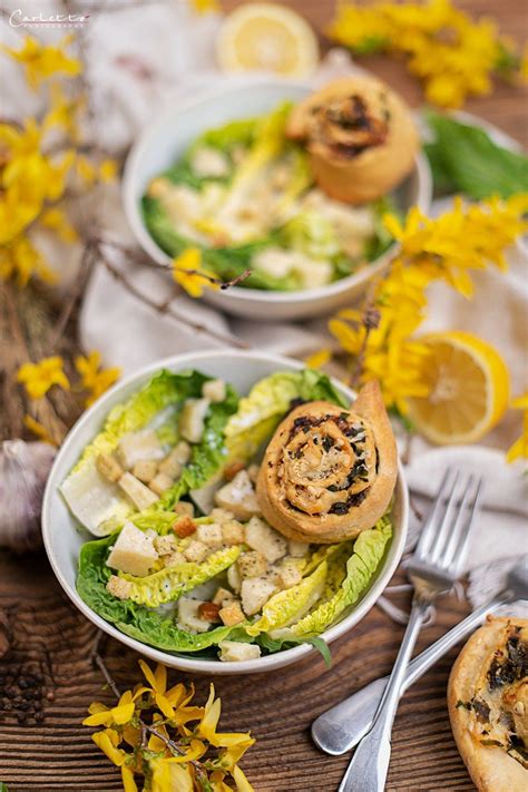 Rezept Pikante B Rlauch K Se Schnecken Ceasar Salat Klassisch