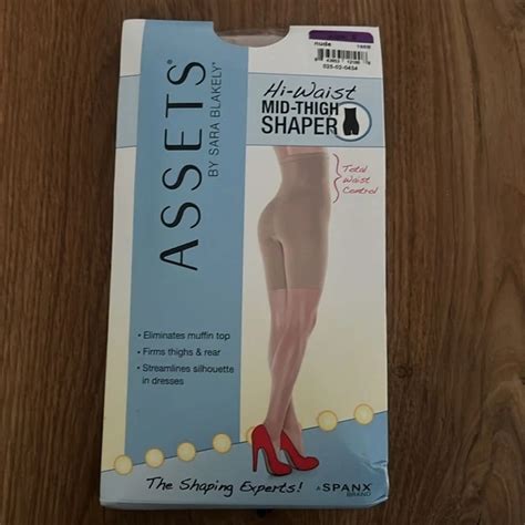 Nwt Assets By Sarah Blakely Hi Waist Mid Thigh Nude Shaper Short Size Picclick Uk