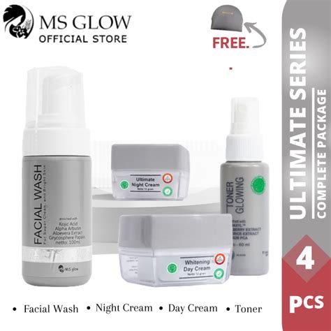 Ms Glow Ultimate Series Original Msglow Official Paket Wajah Ms Glow