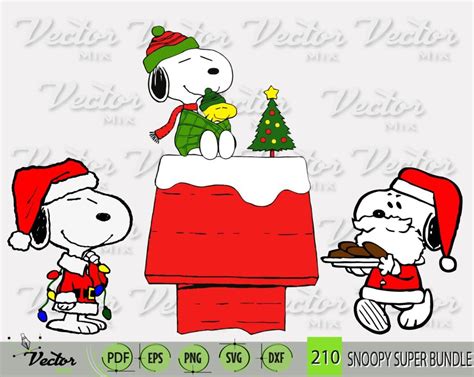 Christmas Bundle Charlie Brown Peanuts Svg Snoopy Png Merry