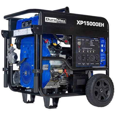 DuroMax XP15000EH 12 500 Watt Electric Start Dual Fuel Portable