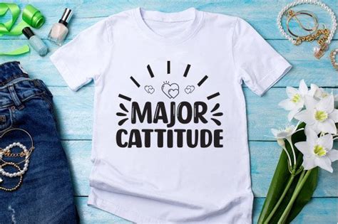 Major Cattitude Graphic By Svg Tshirt · Creative Fabrica