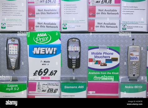 Asda supermarket selling mobile phones Stock Photo - Alamy