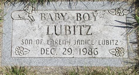 Baby Boy Lubitz 1986 1986 Find A Grave Memorial