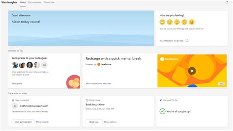 Viva Insights Updated And Improved With Headspace Vesa Nopanen My Teams And Microsoft 365 Day