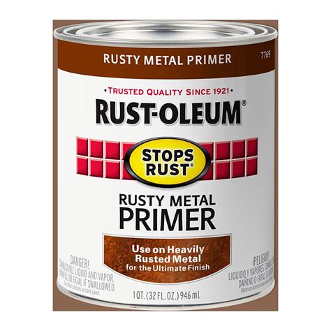 Rusty Metal Primer Rust Oleum Stops Rust Primers 7769502 Quart