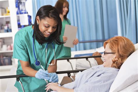 Nurse Administering Medication To Patient Through An Iv Worklife Law