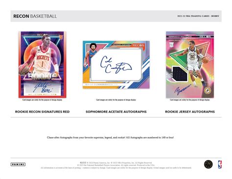 2022 23 Panini Recon Nba Basketball Hobby Pack Countless Cards