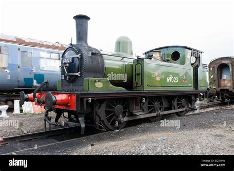 Steam Locomotive On The Wensleydale Railway Stock Photo Alamy