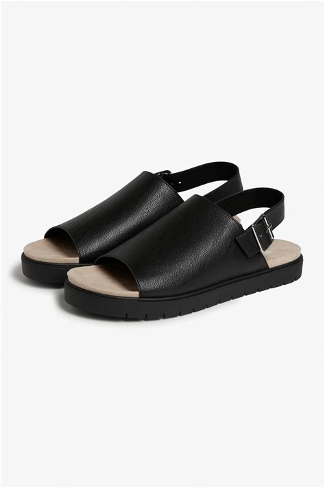 Monki Slingback Sandals In Black Fashion Shoes Vegan Shoes