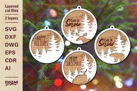 3d Layered Christmas Ornament Svg Cut File