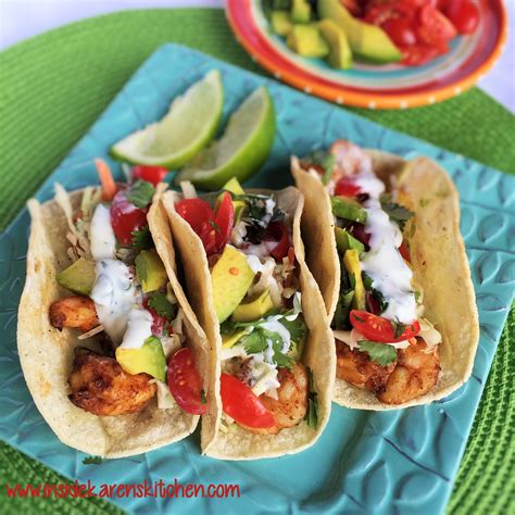 Grilled Shrimp Tacos With Cilantro Lime Coconut Cream Sauce Inside