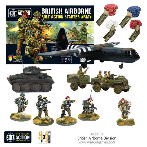 New British Airborne Starter Army Expansion Set More Warlord Games