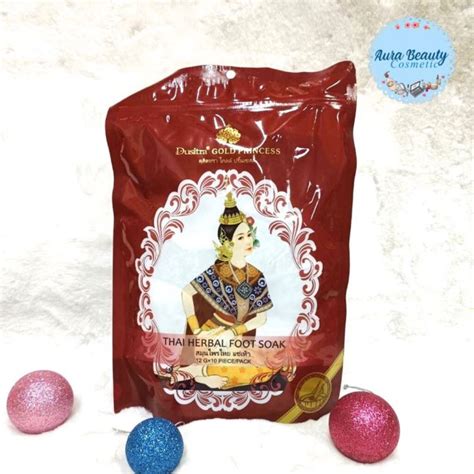 Dusitra Gold Princess Thai Herbal Foot Soak สมนไพรไทย แชเทา 10 ชน