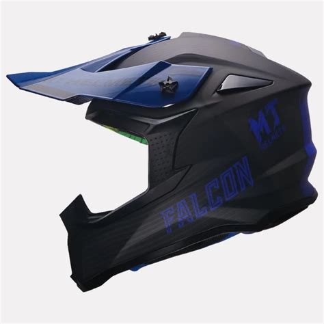 Buy Mt Helmet Falcon System Off Road Motorcycle Matt Blue With Free